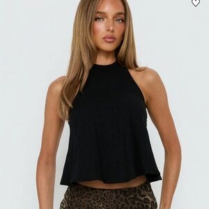 Black Mango Halter Top